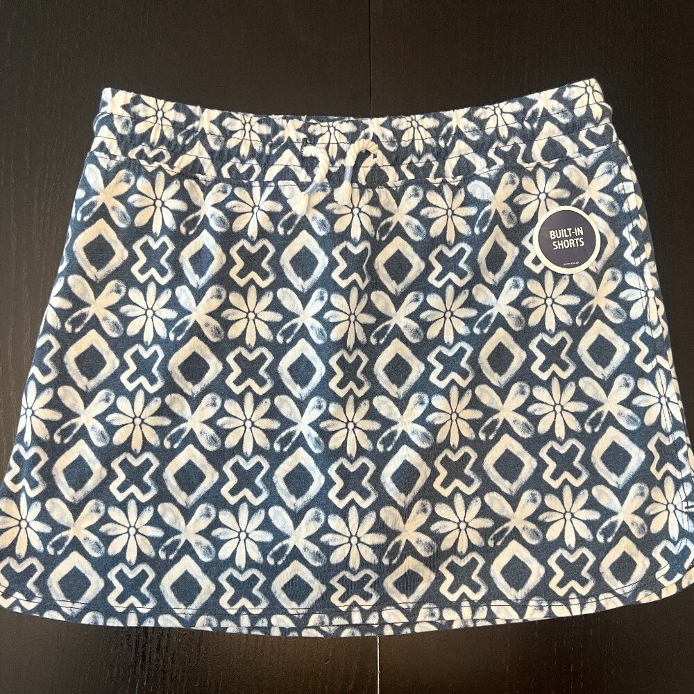 NWT Oshkosh B'Gosh Girls Size 12 Skirt Skort Blue & White